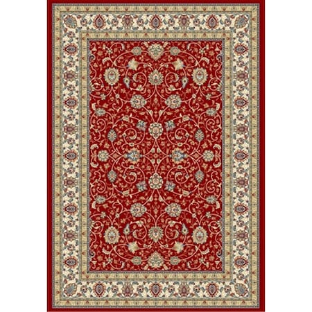 Dynamic Rugs Ancient Garden 7 ft. 10 in. x 11 ft. 2 in. 57120-1464 Rug - Red/Ivory AN912571201464